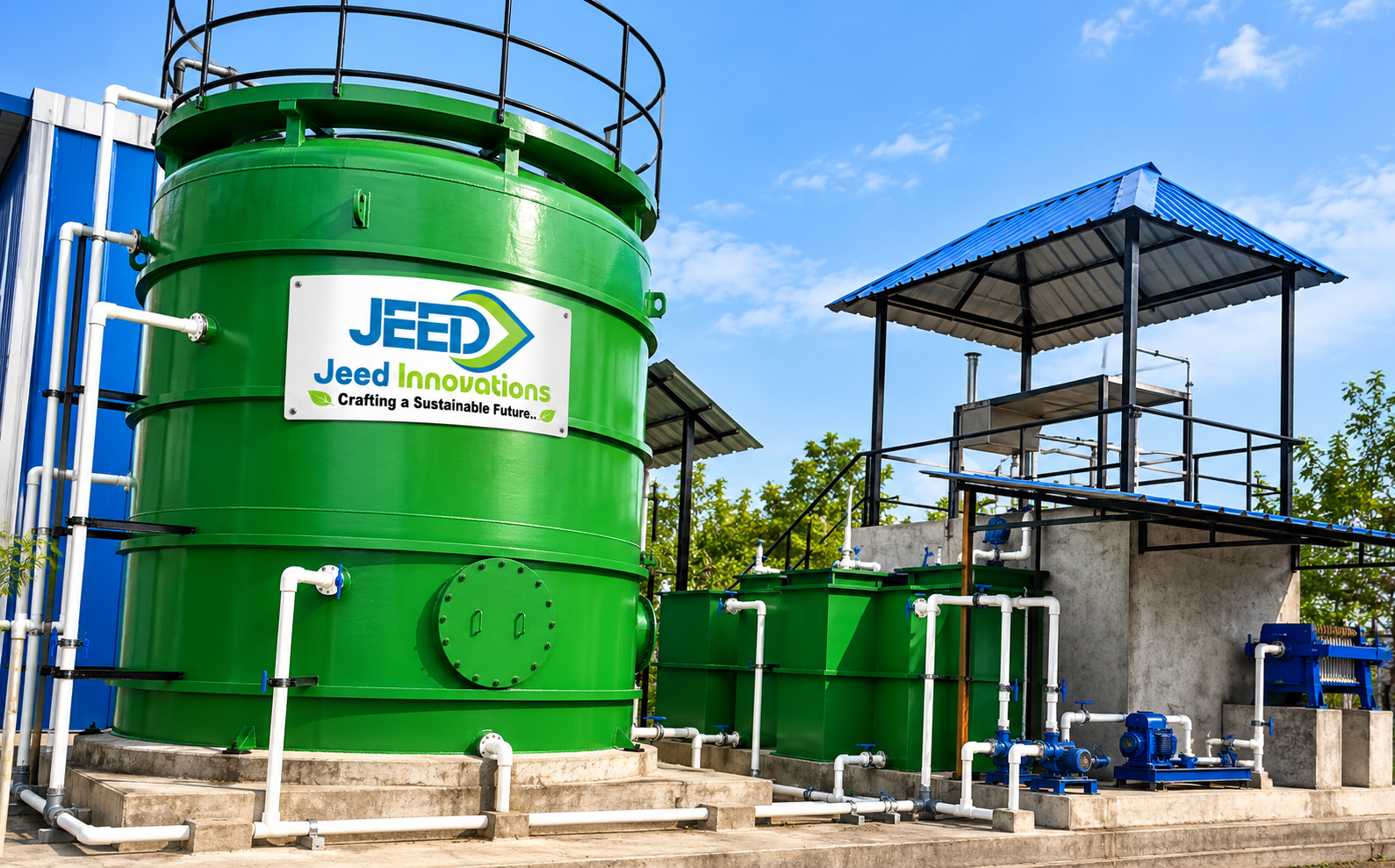 Jeed Mini Biogas Plant 500 kgs per day Chennai